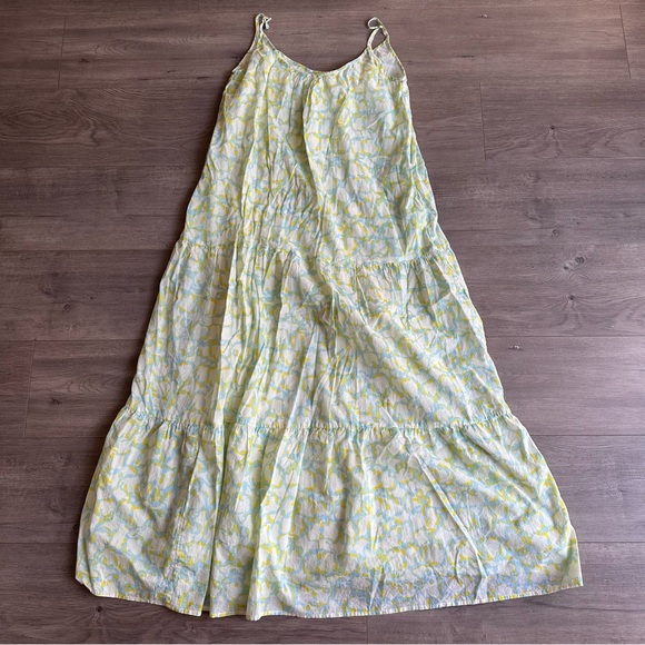 olivia james Dresses & Skirts - Olivia James The Label - maxi dress - size small - yellow, light blue and cream